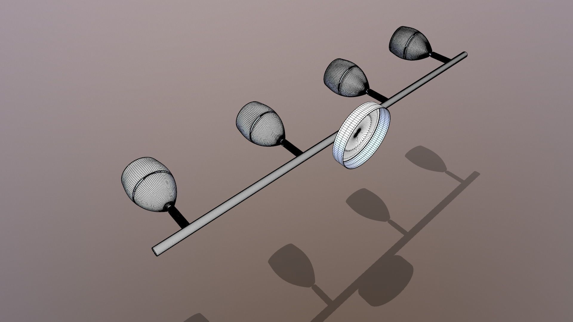 Led Ceiling Light 3D model_11