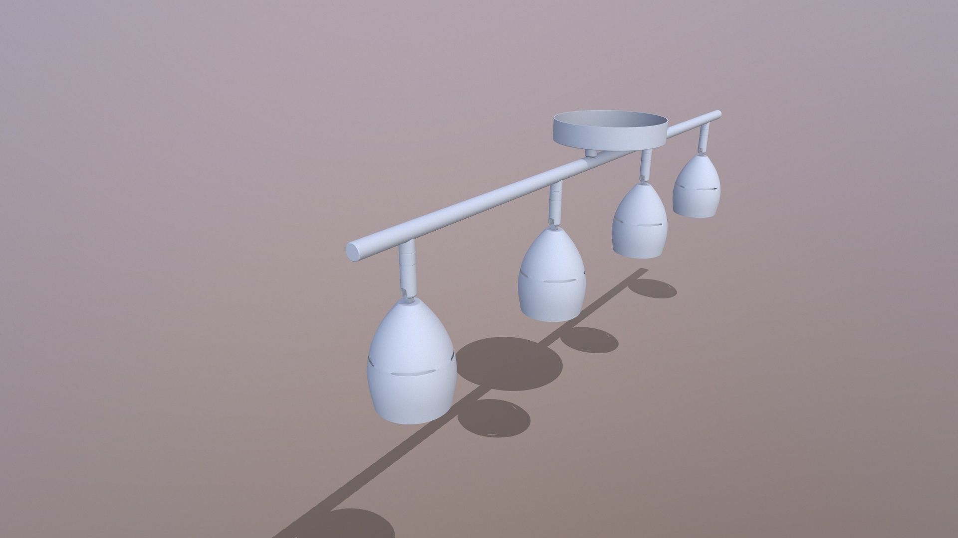 Led Ceiling Light 3D model_3