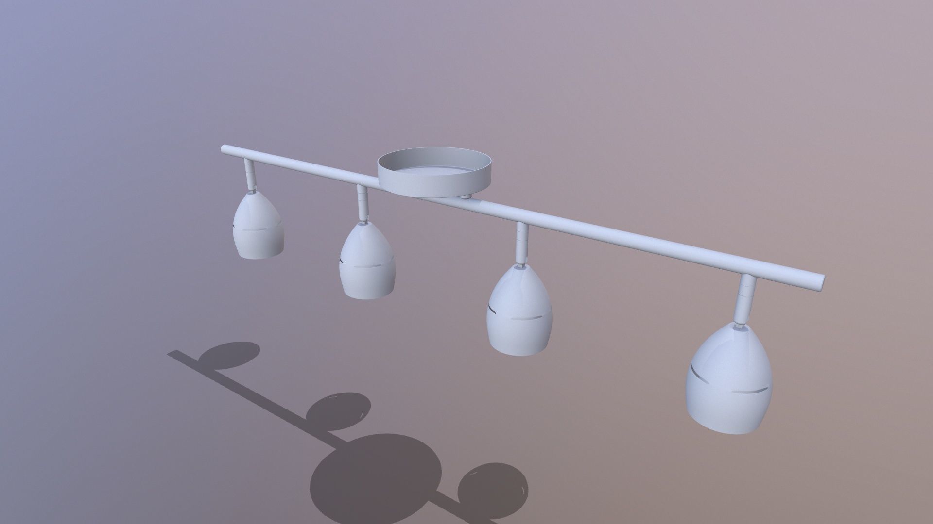 Led Ceiling Light 3D model_2