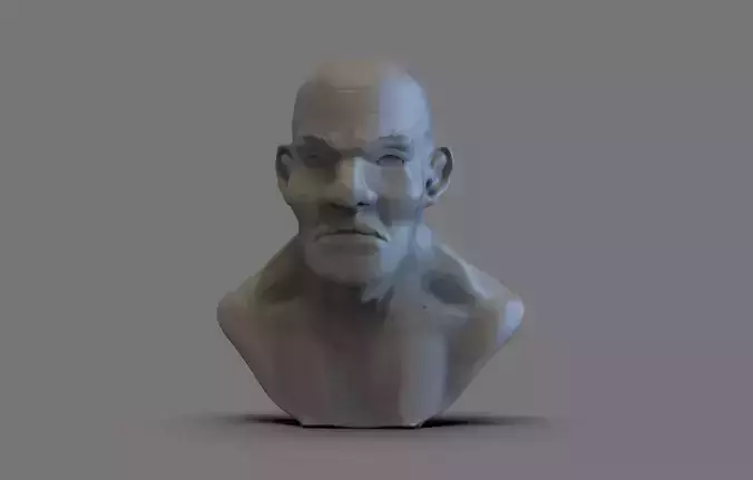 Strong man bust