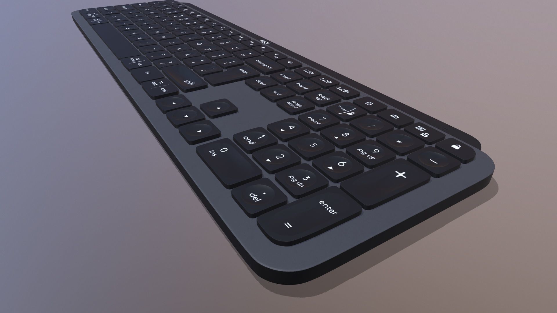 Logi Keyboard 3D model_4