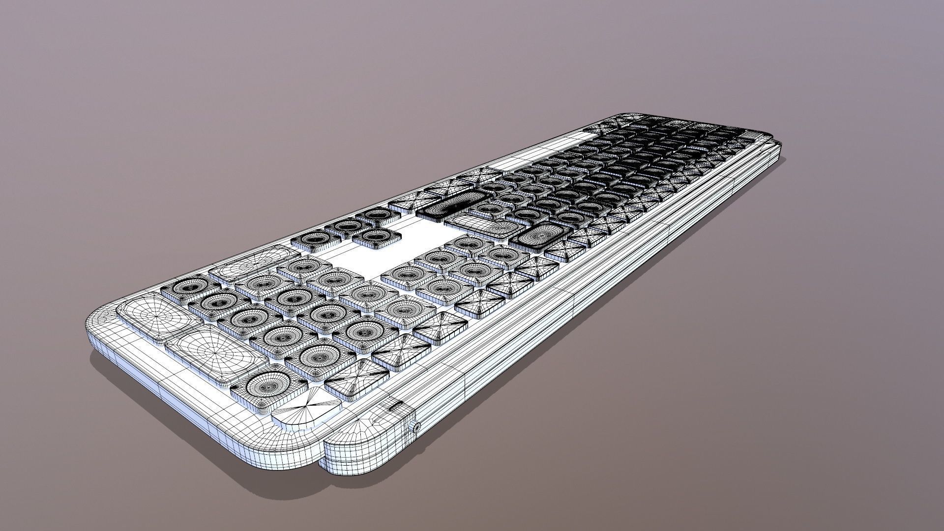 Logi Keyboard 3D model_8