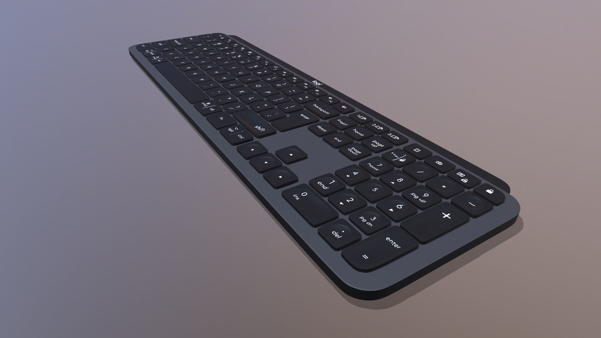 Logi Keyboard 3D model_3