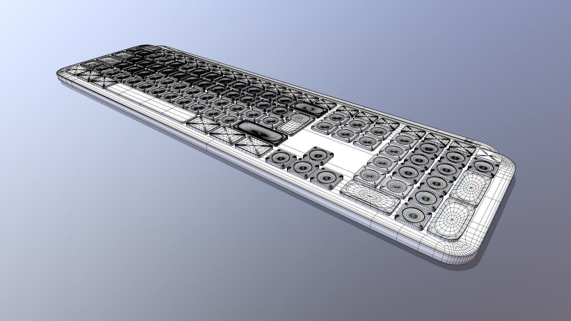 Logi Keyboard 3D model_9