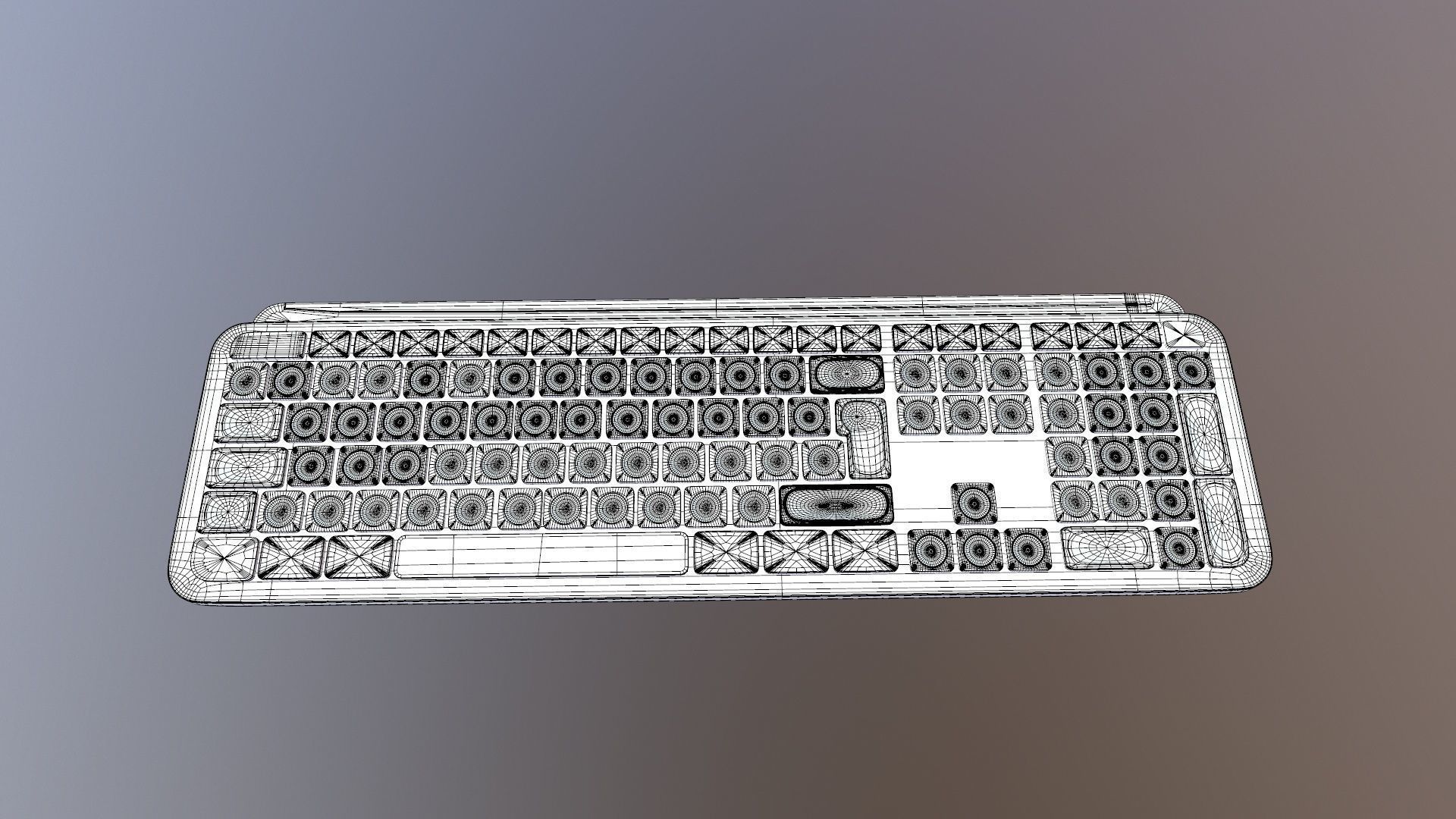 Logi Keyboard 3D model_10