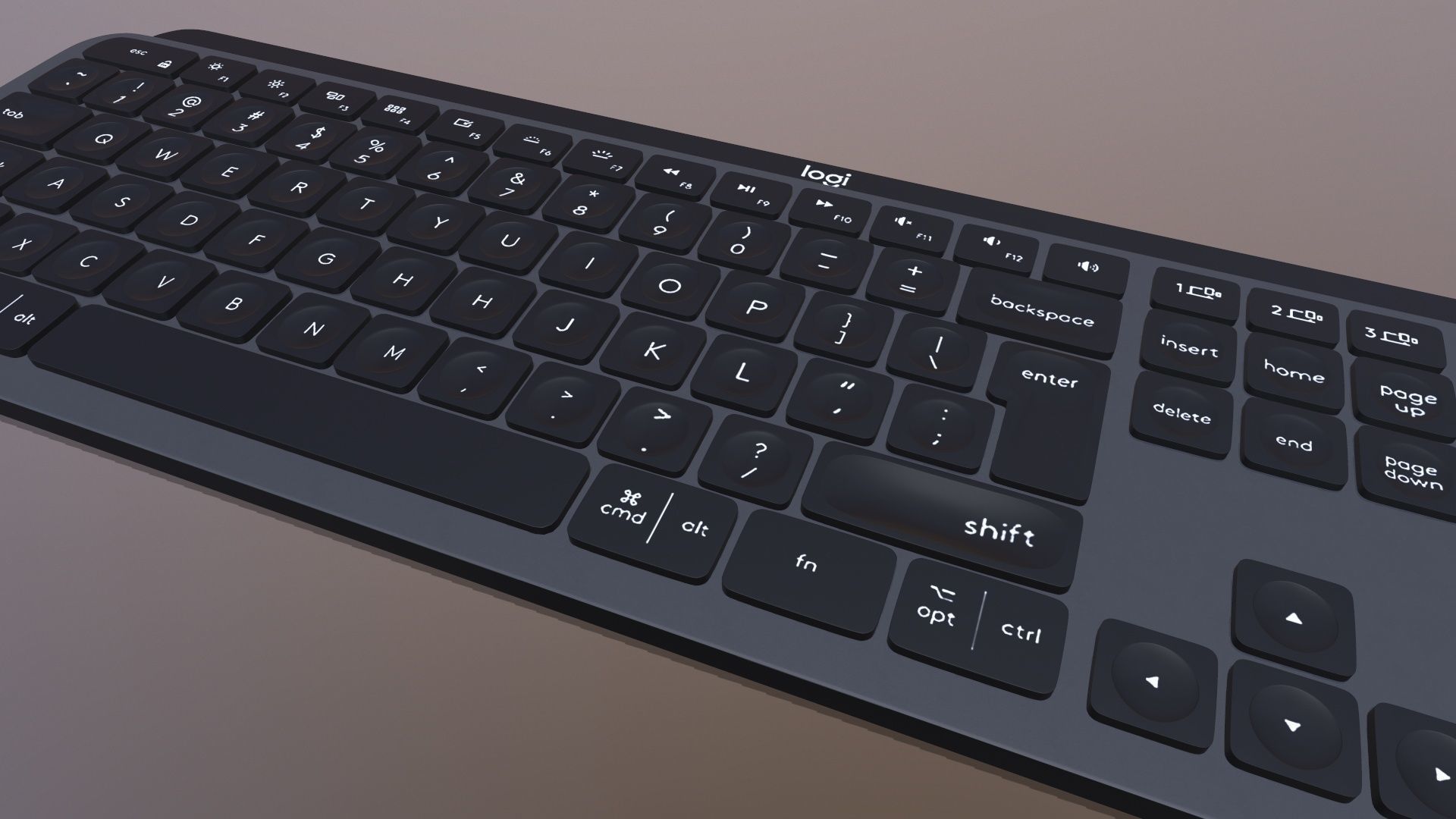 Logi Keyboard 3D model_5