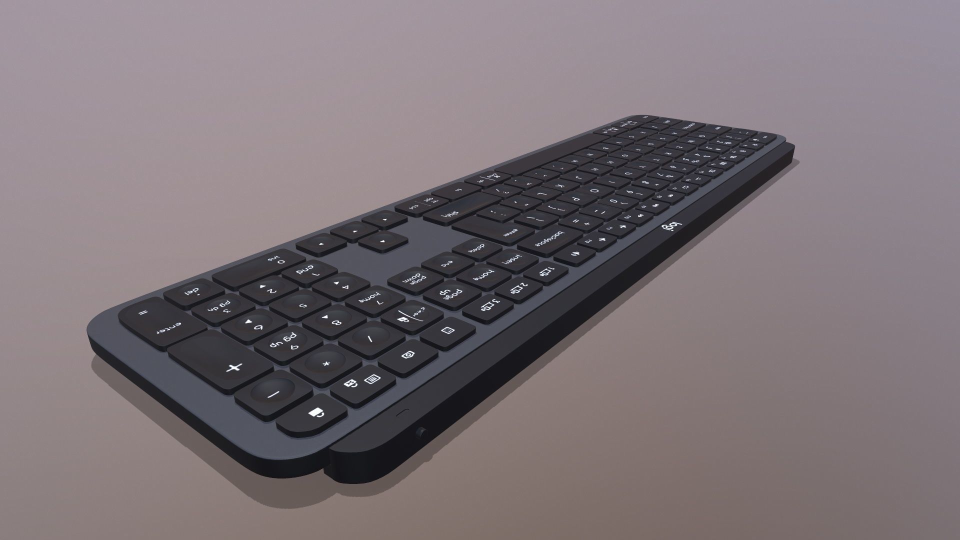 Logi Keyboard 3D model_7