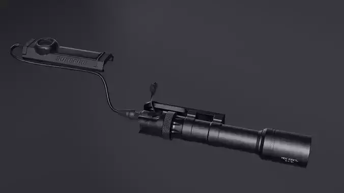 Arisaka  and Surefire AR Tactical light Set  3D model