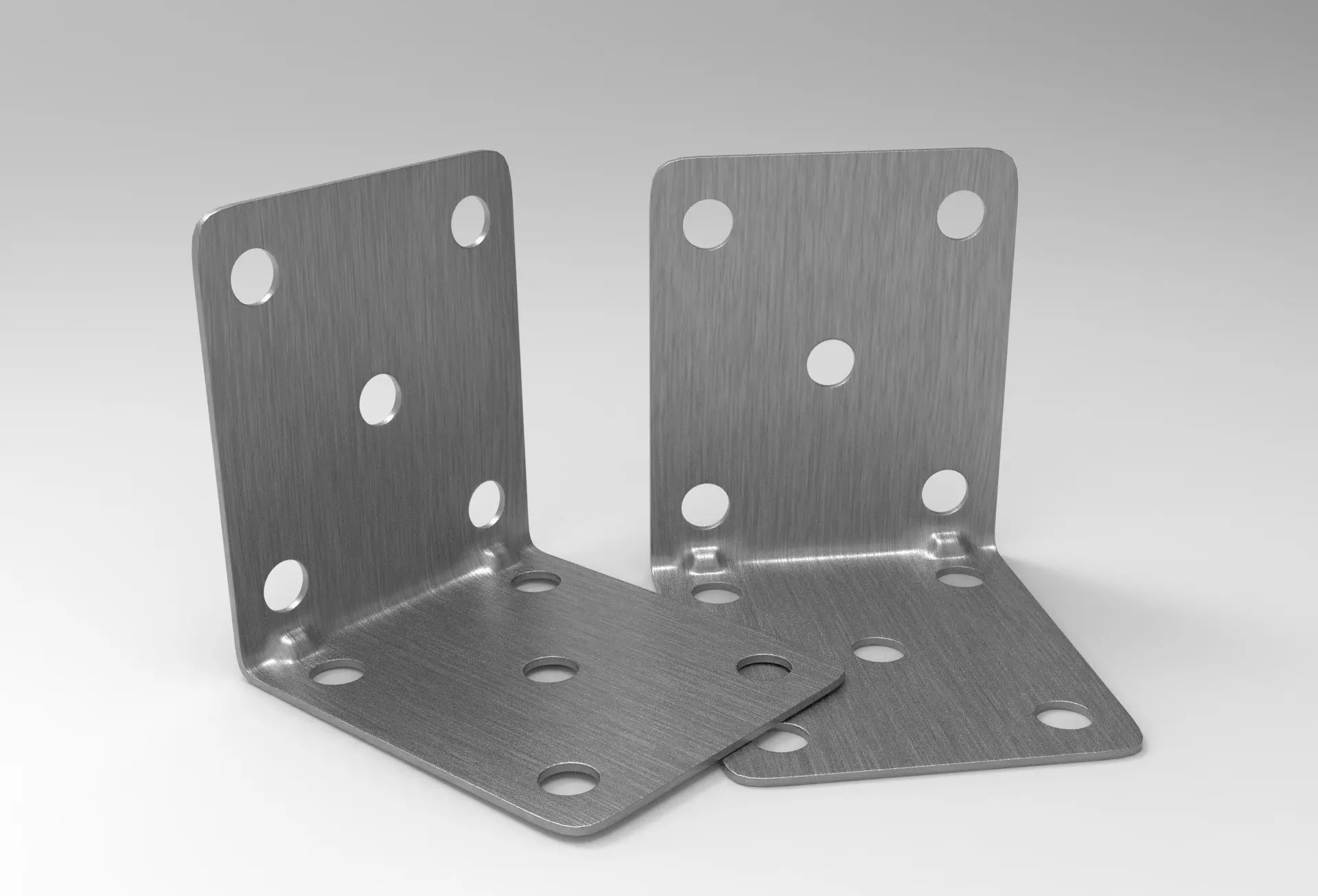 Ugu L-Shaped Angle Iron Bracket Low-poly 3D model
