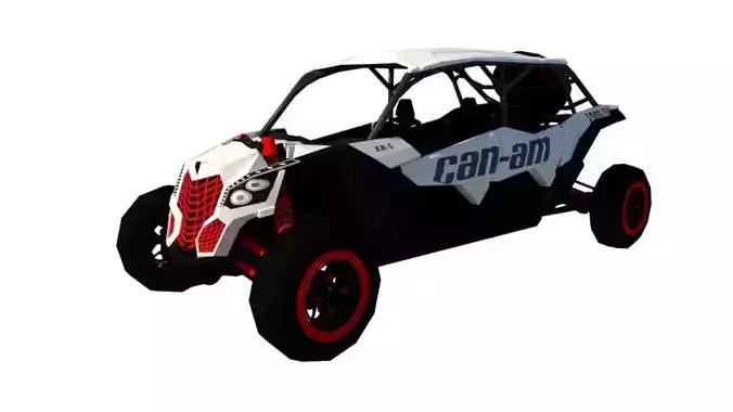 CAN AM MAVERICK X3 2022 2 Y 4 PLAZAS Low-poly 3D model