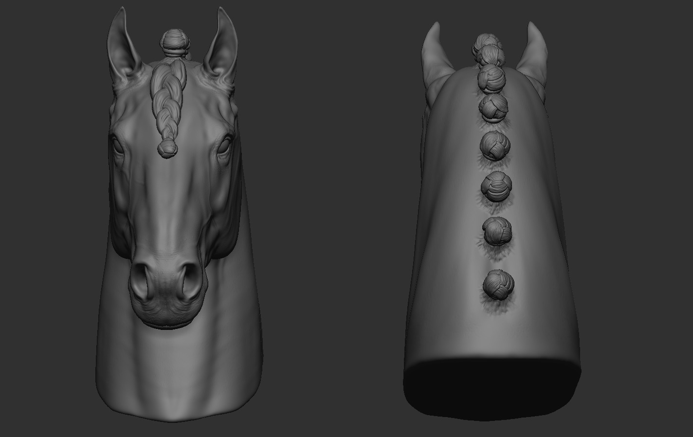 Head Horse 3D print model_13