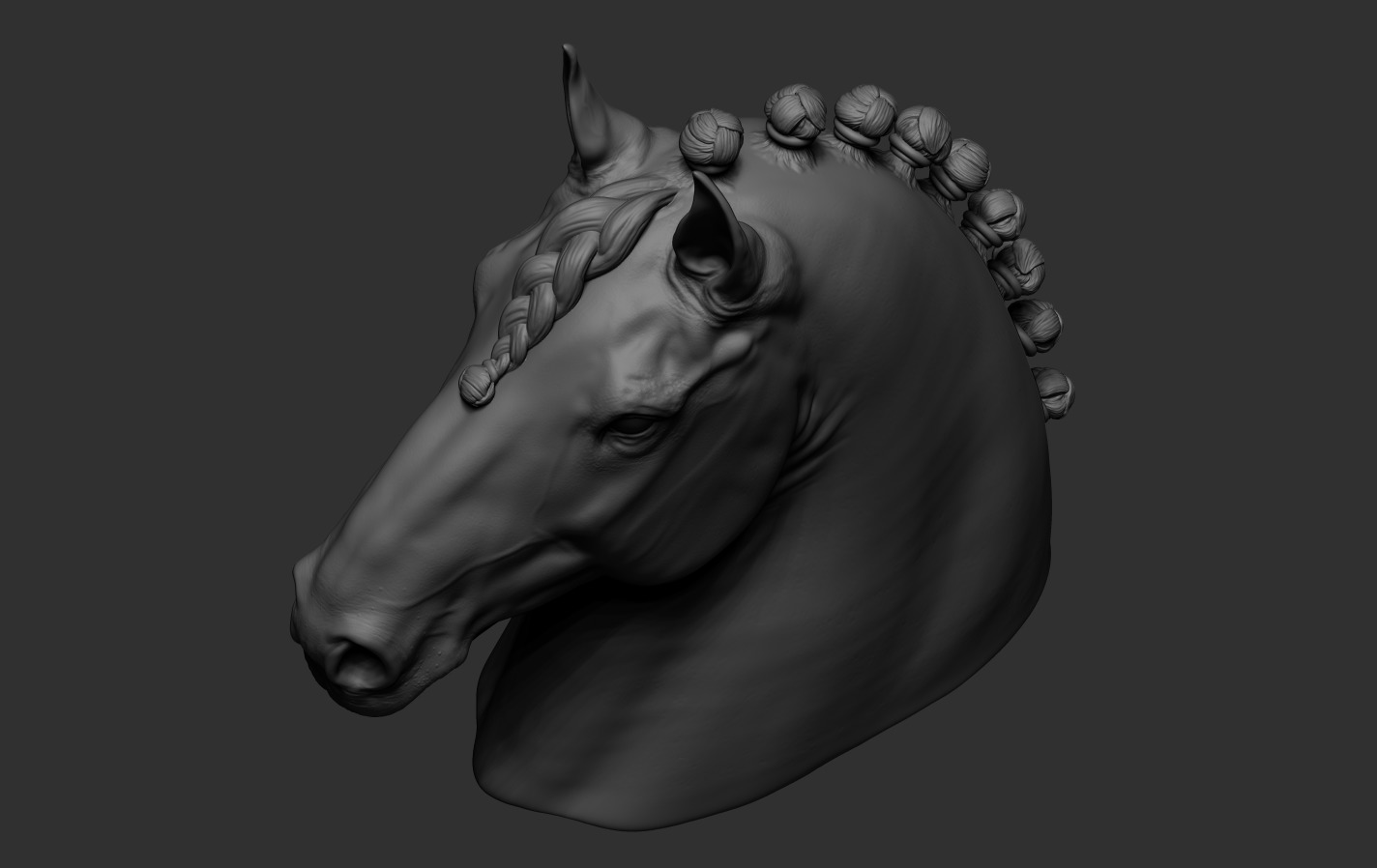 Head Horse 3D print model_15