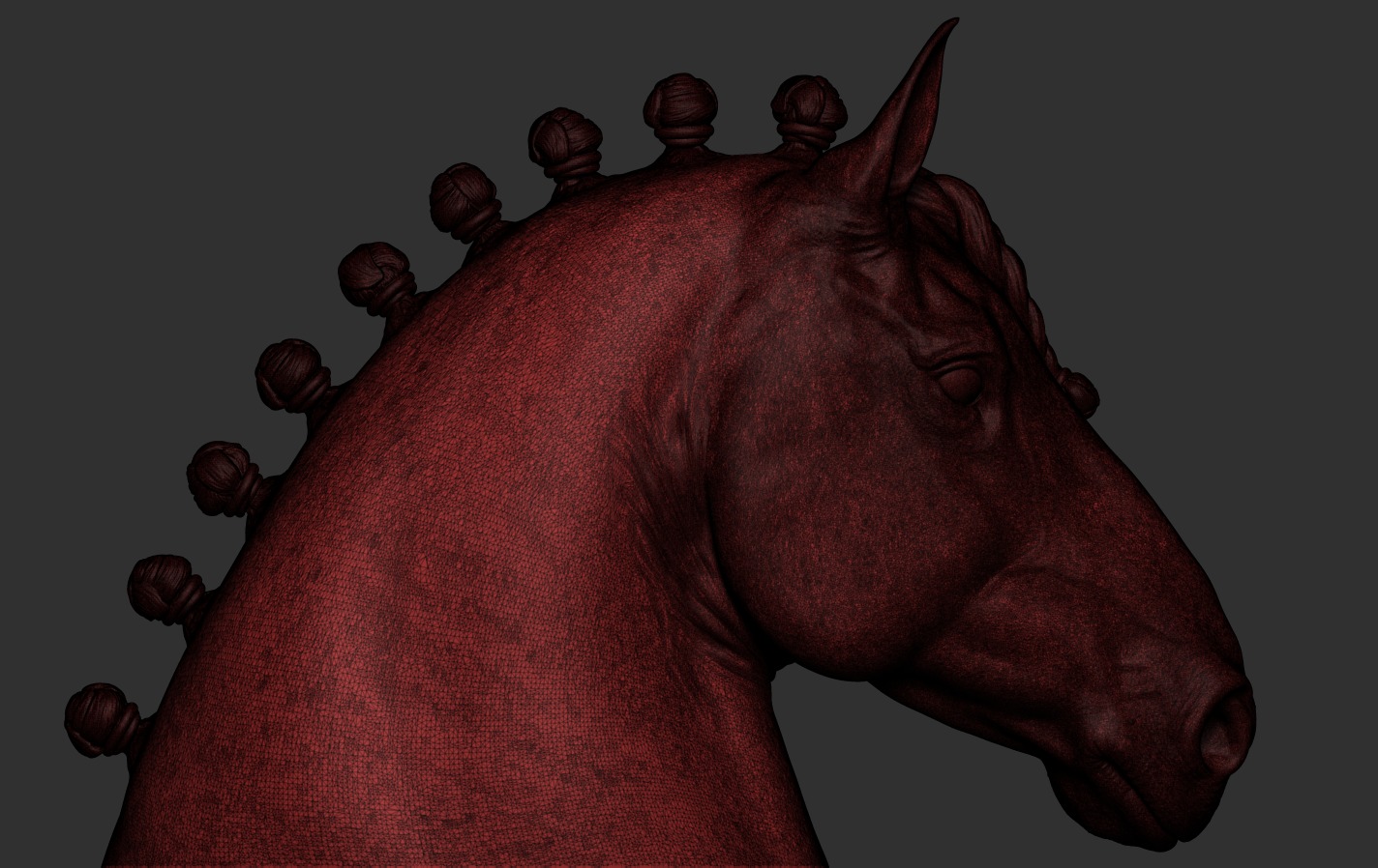 Head Horse 3D print model_18