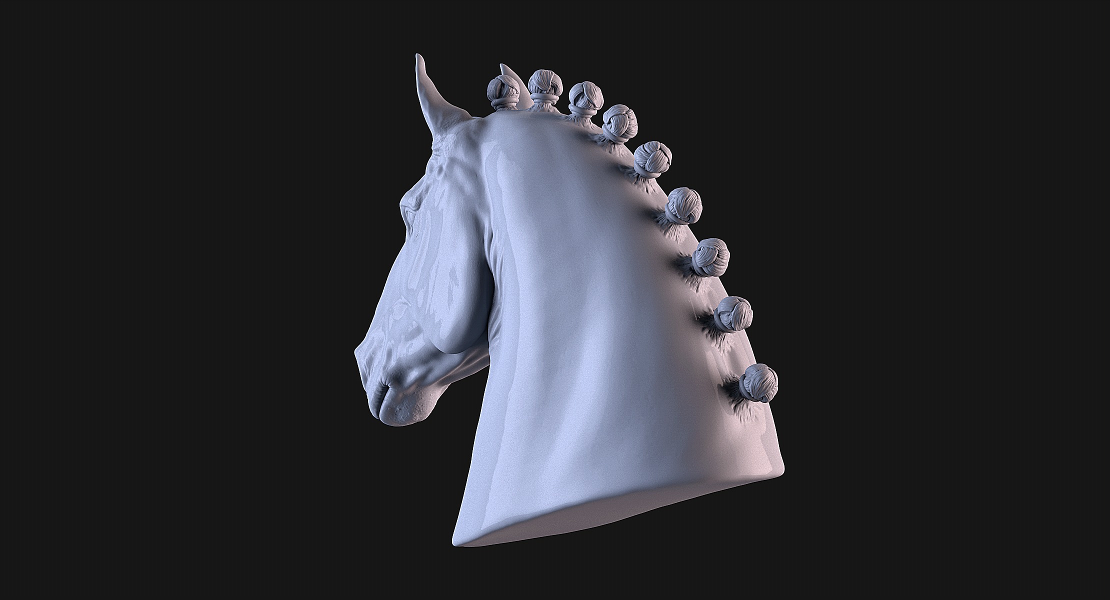 Head Horse 3D print model_6