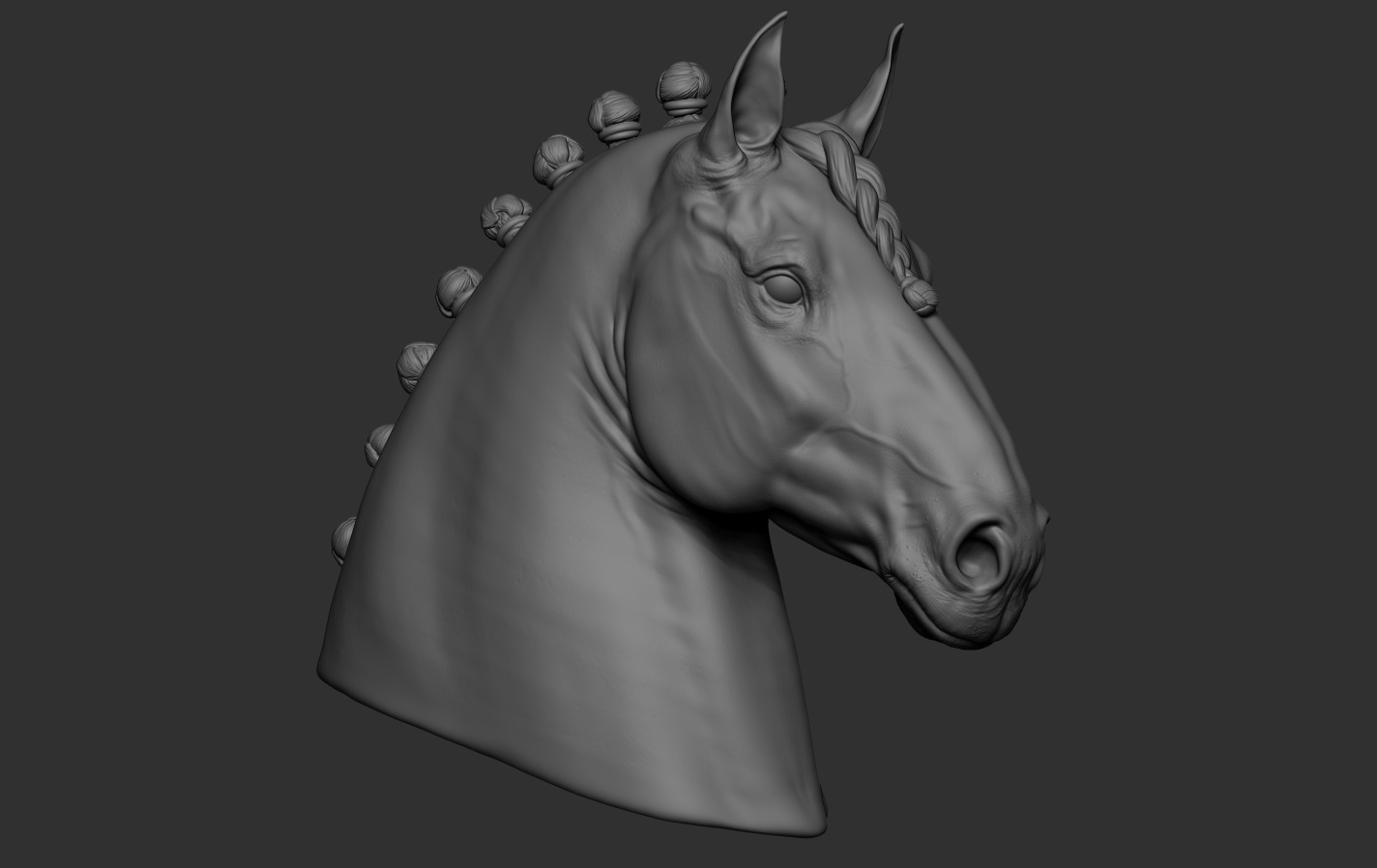 Head Horse 3D print model_10