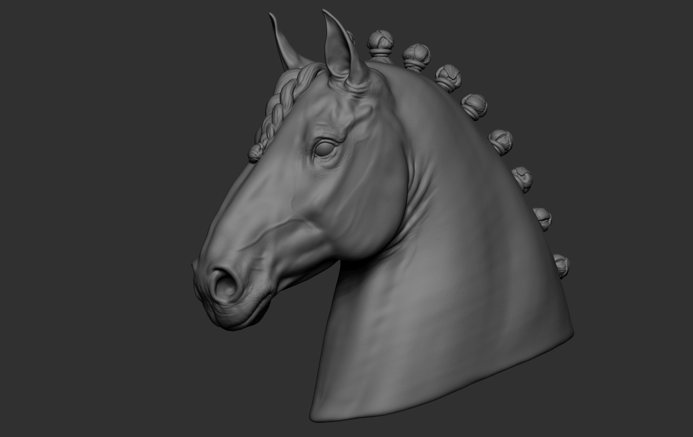 Head Horse 3D print model_11