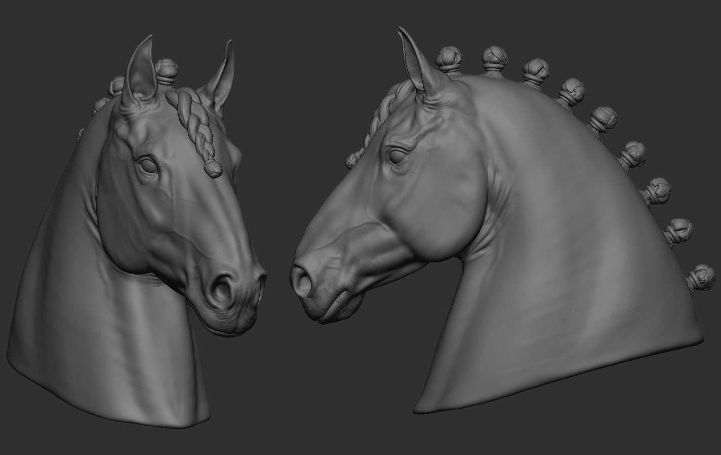 Head Horse 3D print model_14