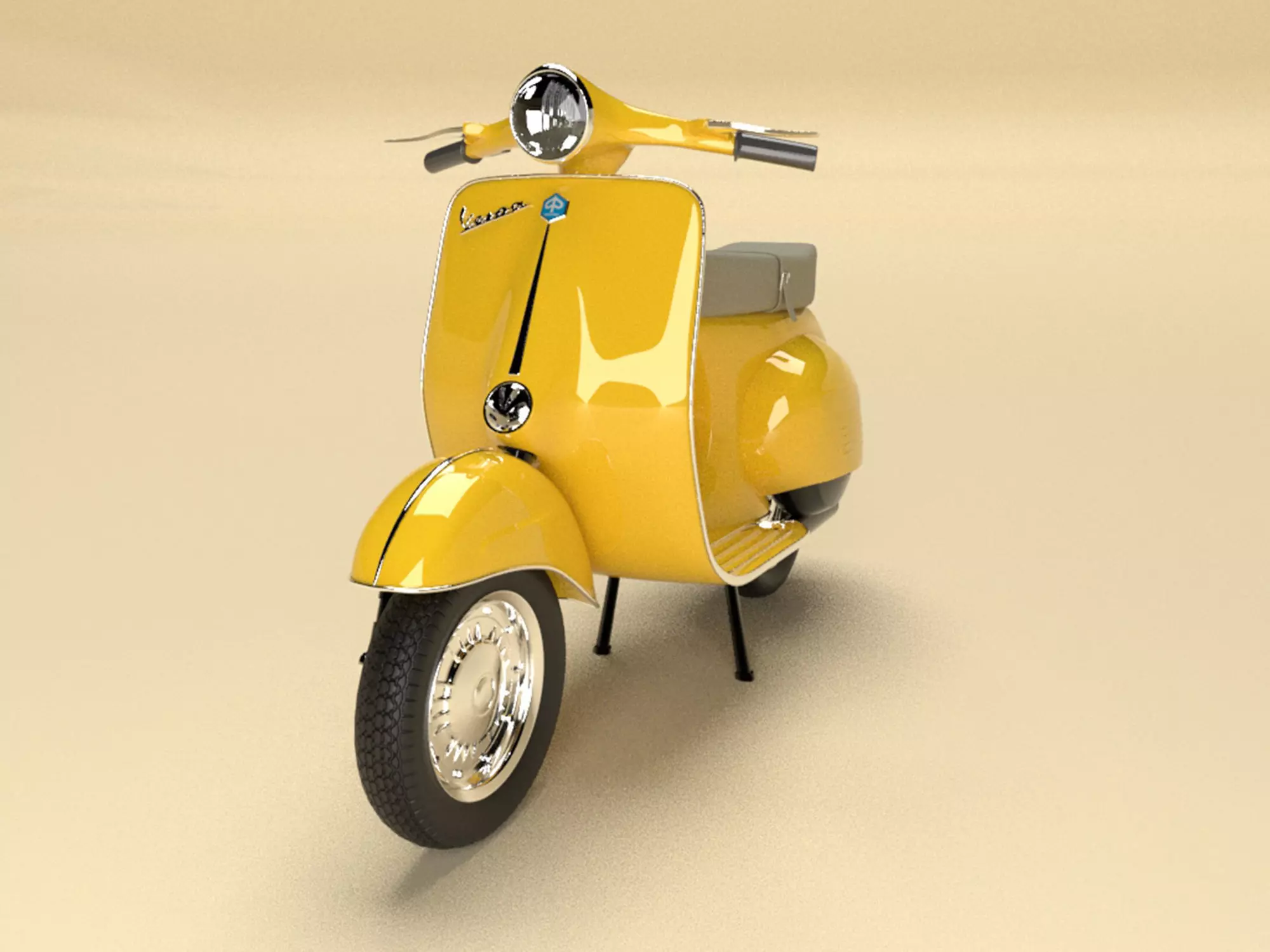 Vespa Sprint Scooter - Classic Bike 3D model