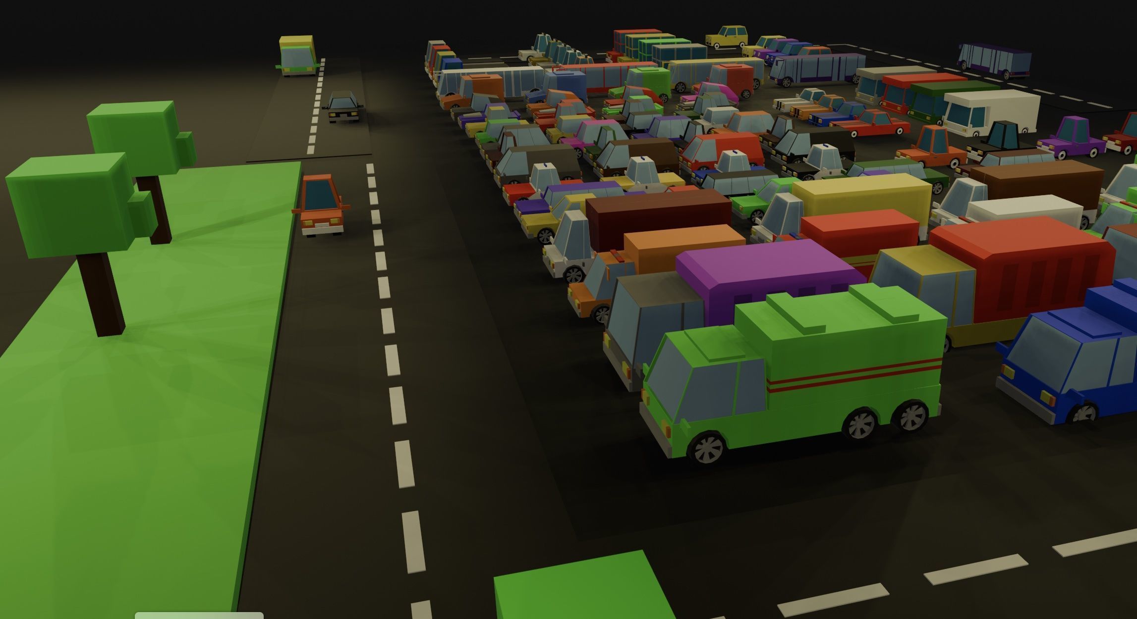 Low Poly Stylised Cars Set Low-poly 3D model_2