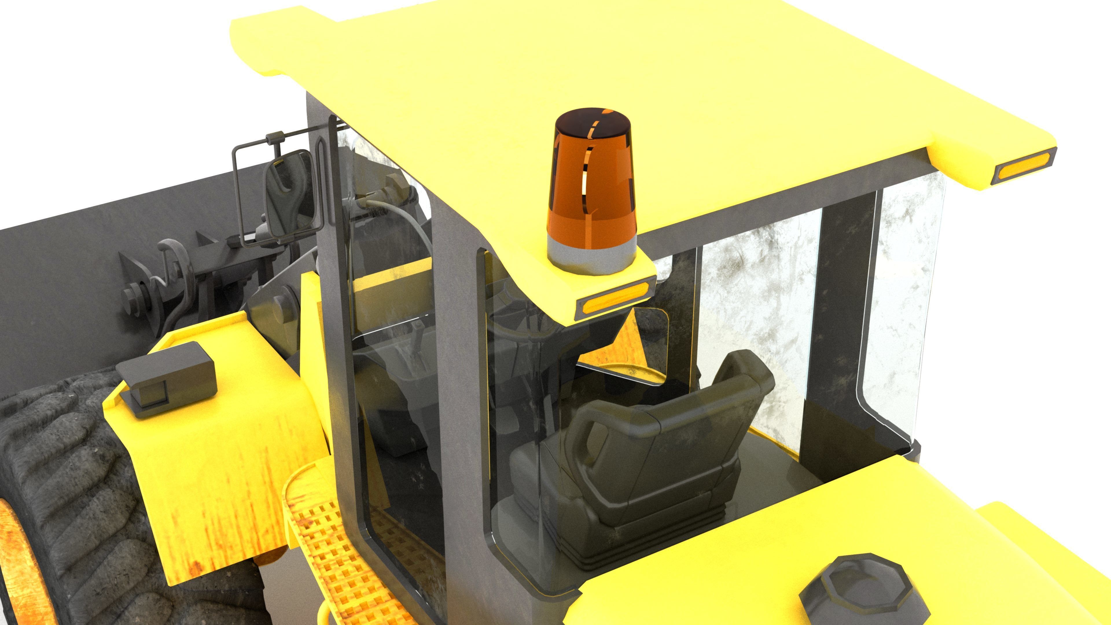 Wheel Loader 4K 3D model_13