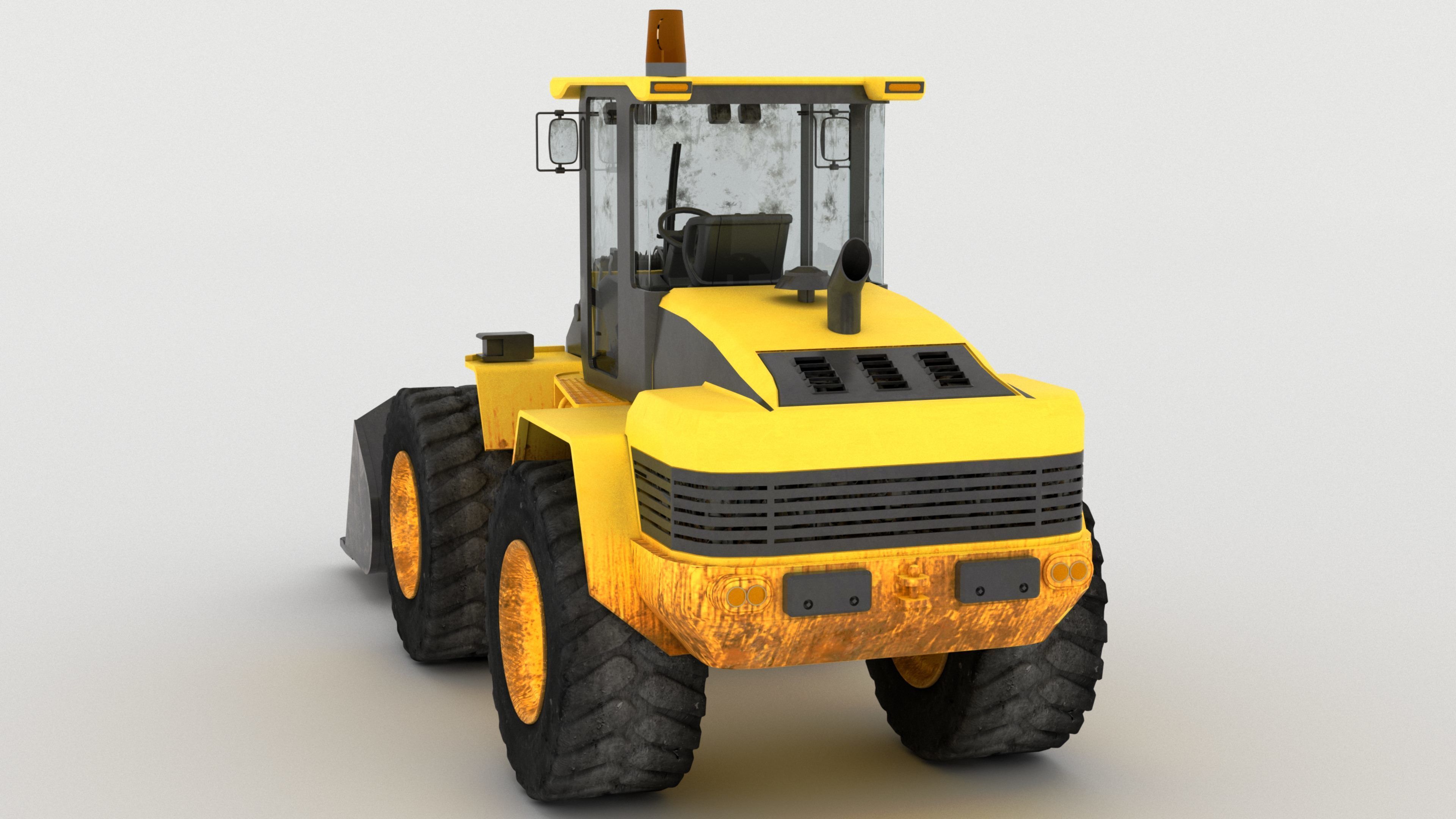 Wheel Loader 4K 3D model_8