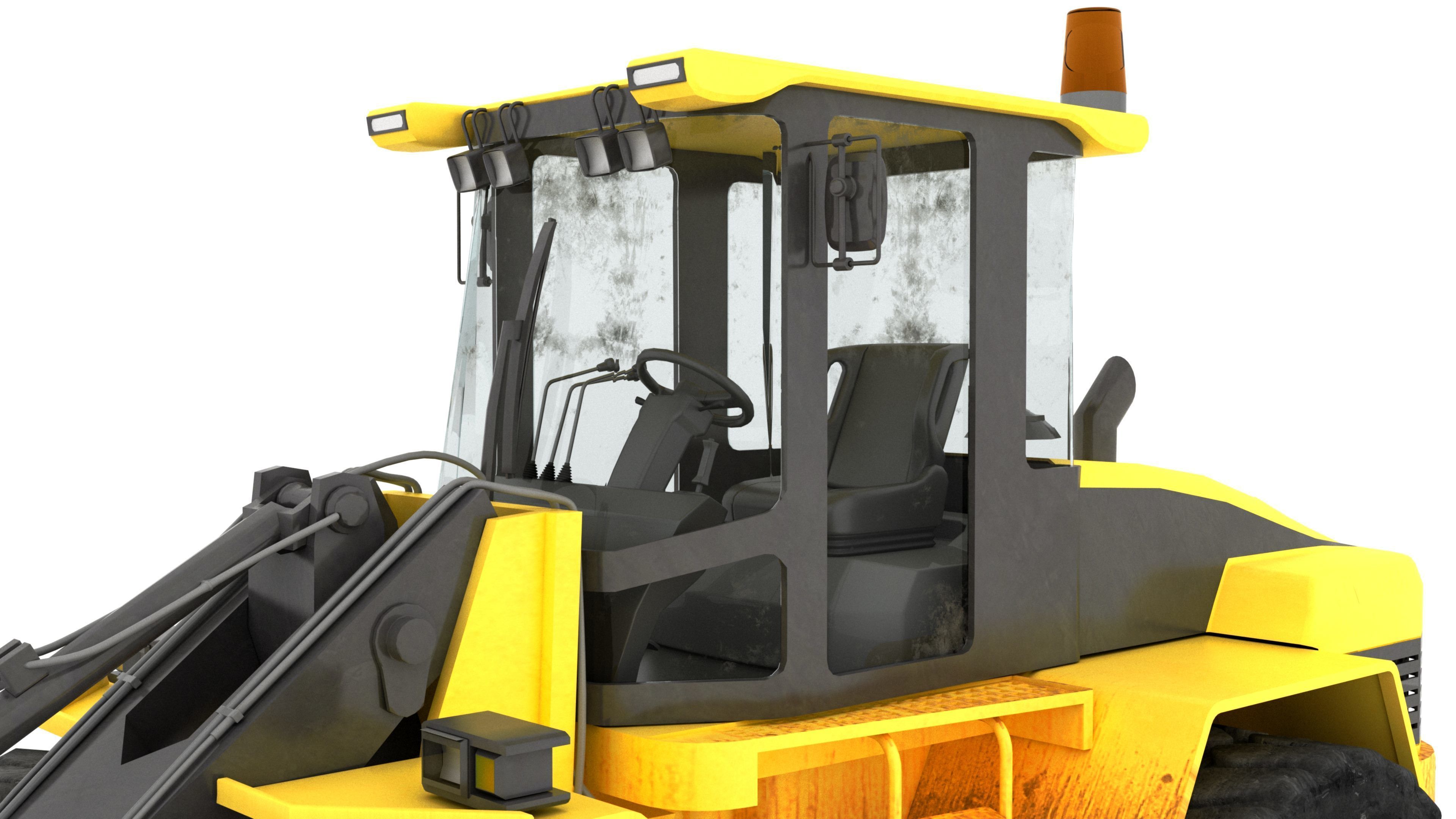 Wheel Loader 4K 3D model_3