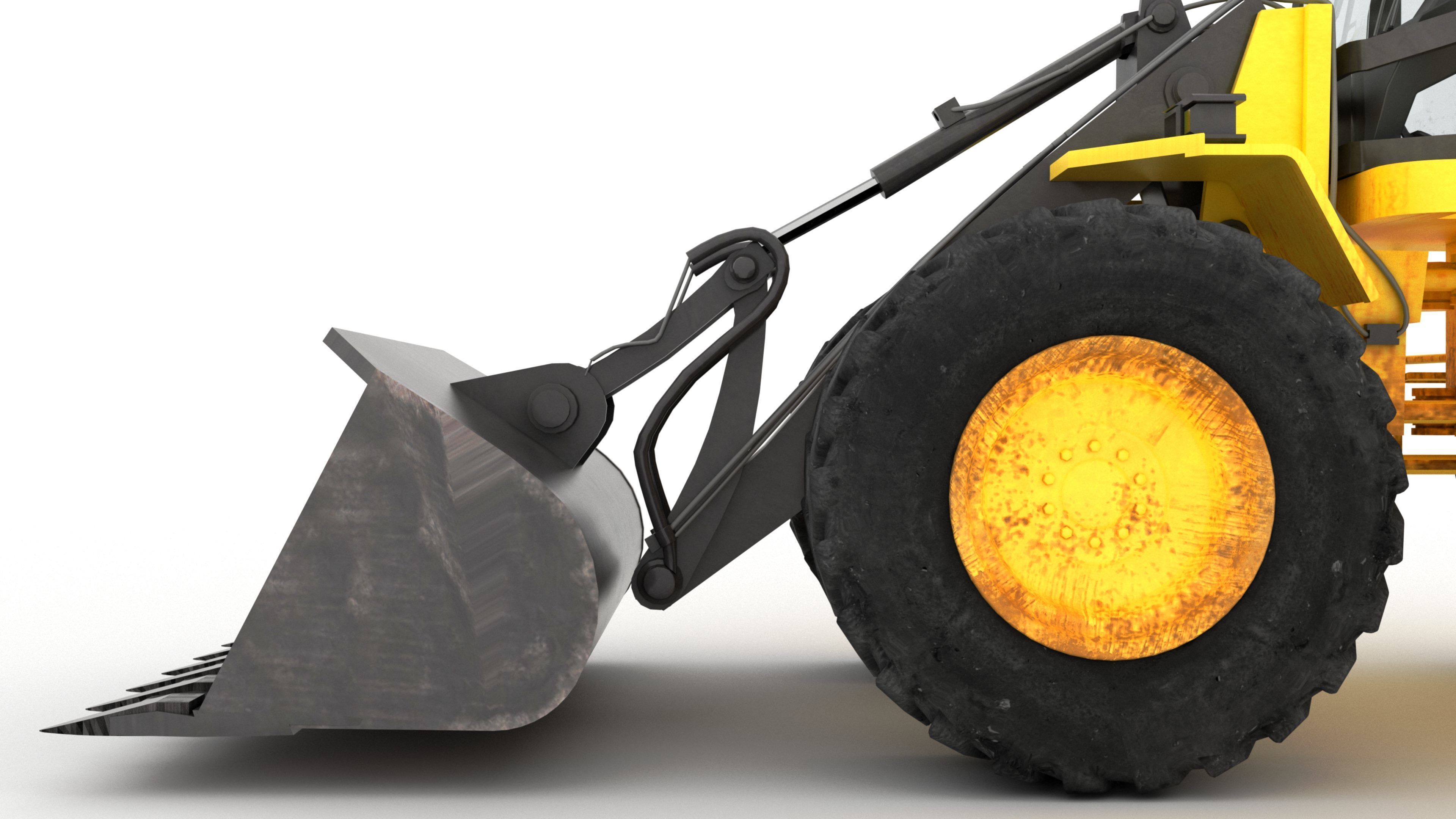 Wheel Loader 4K 3D model_4