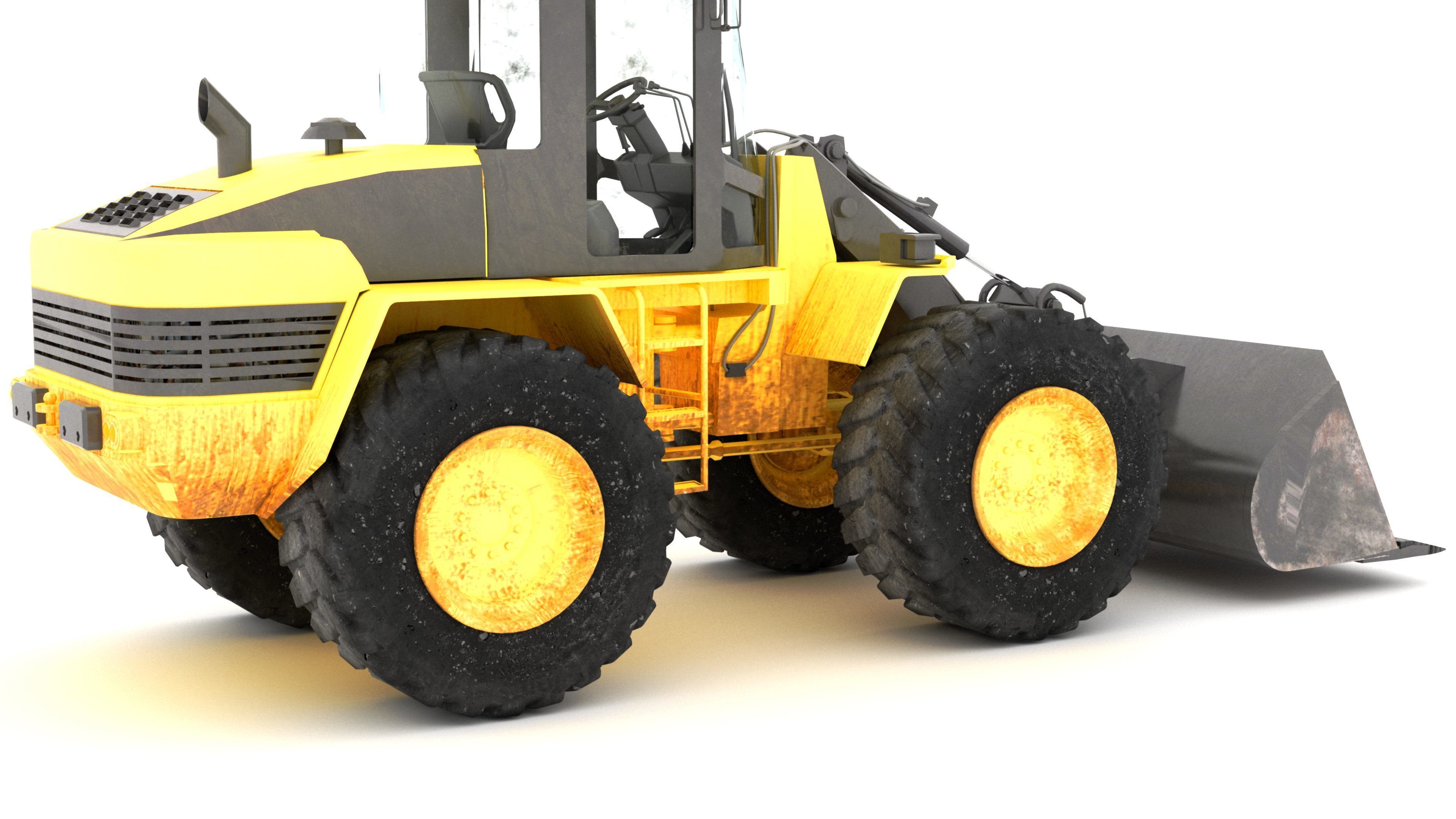 Wheel Loader 4K 3D model_6