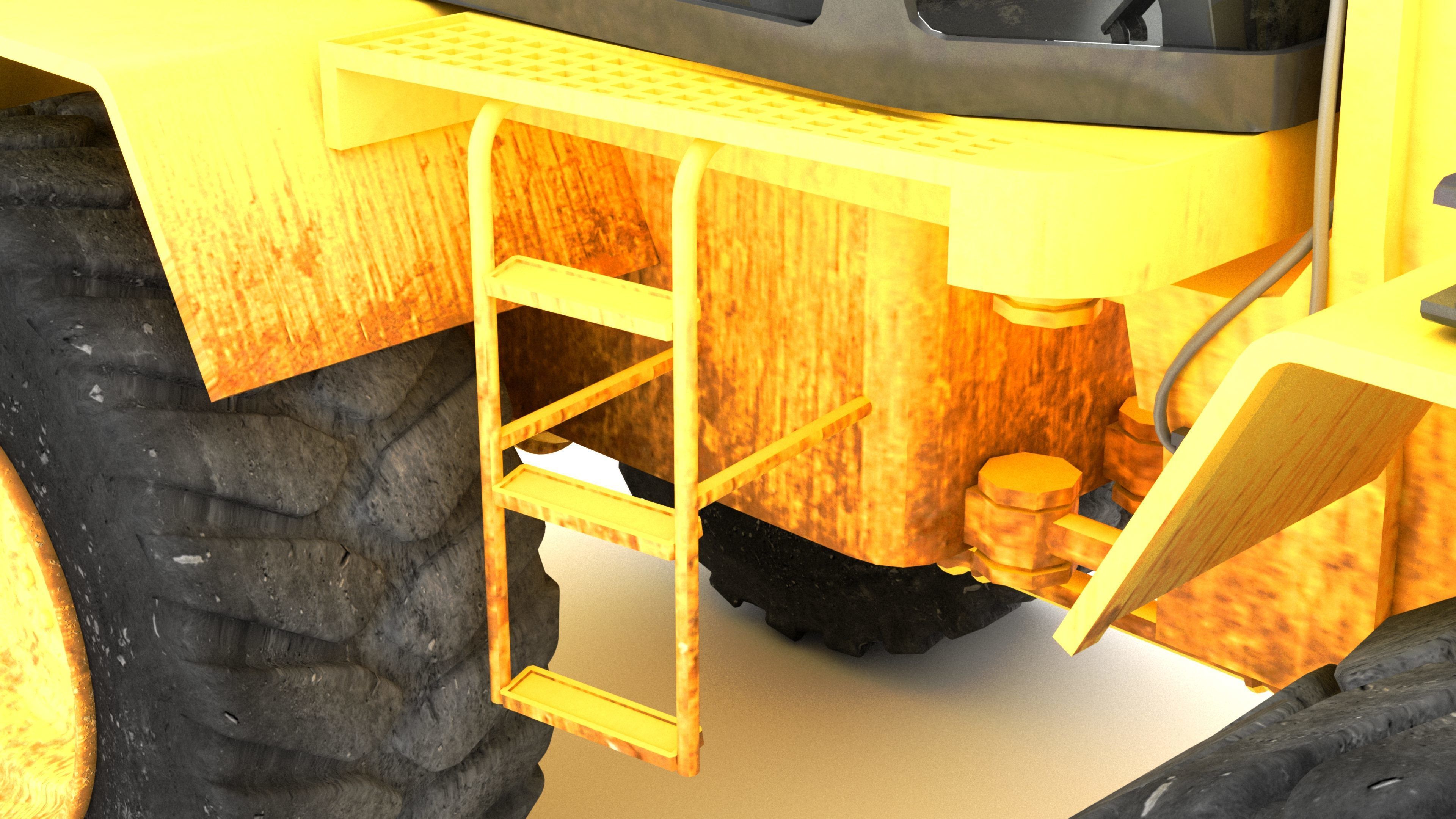 Wheel Loader 4K 3D model_10