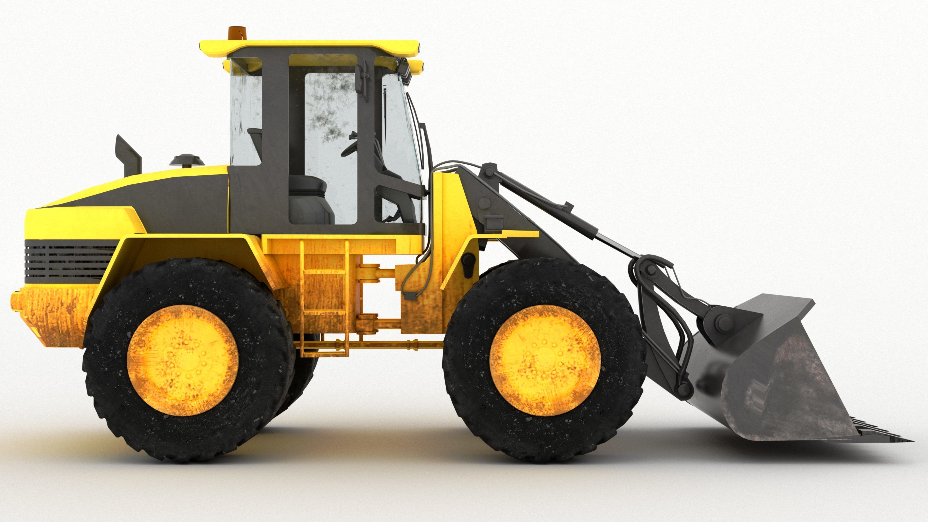 Wheel Loader 4K 3D model_11