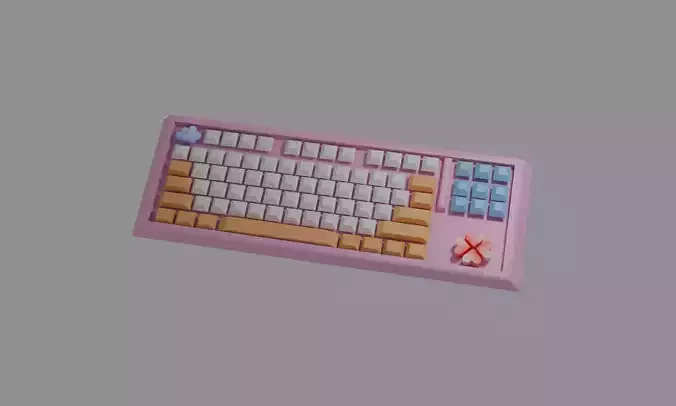 custom keyboard cute pink