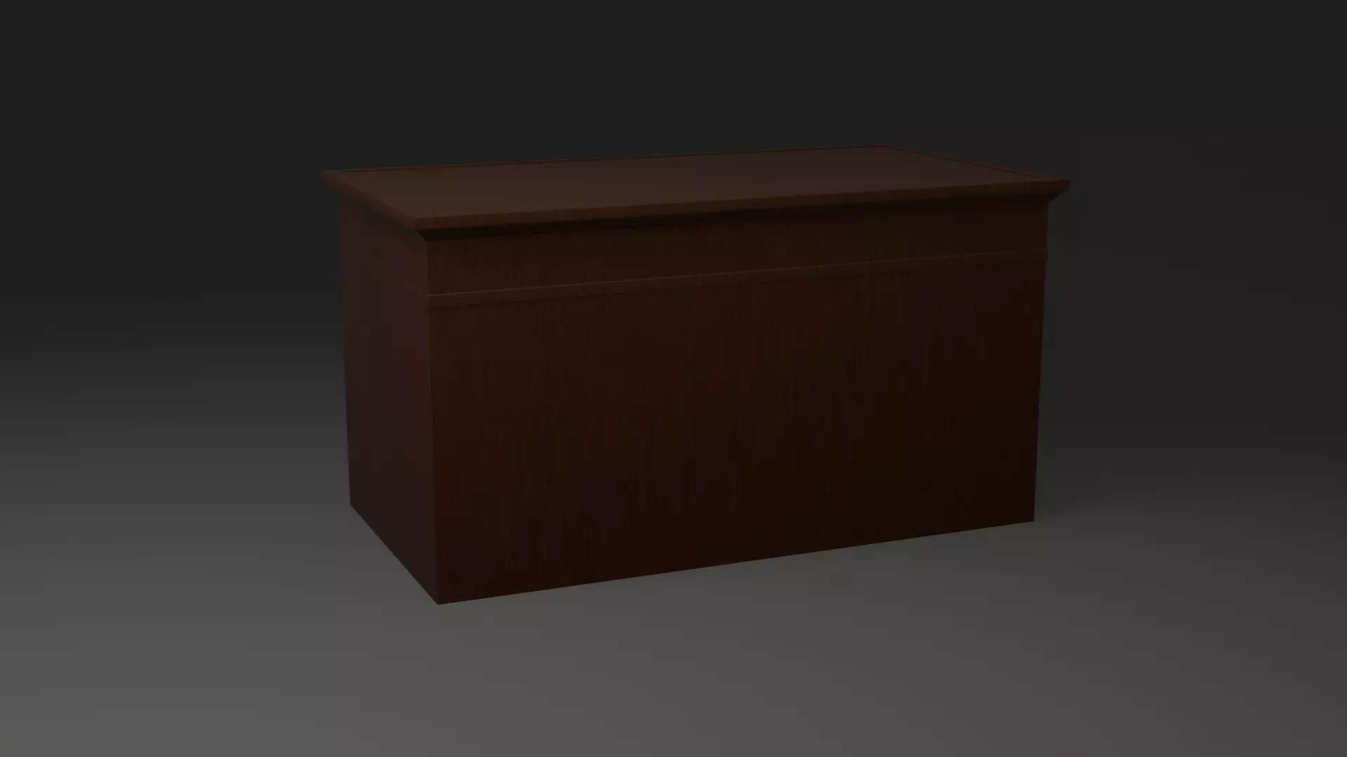 Desk Low-Poly Game Ready Low-poly 3D model_0