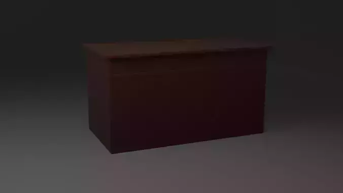 Desk Low-Poly Game Ready
