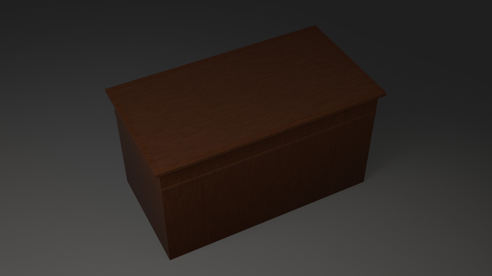 Desk Low-Poly Game Ready Low-poly 3D model_2
