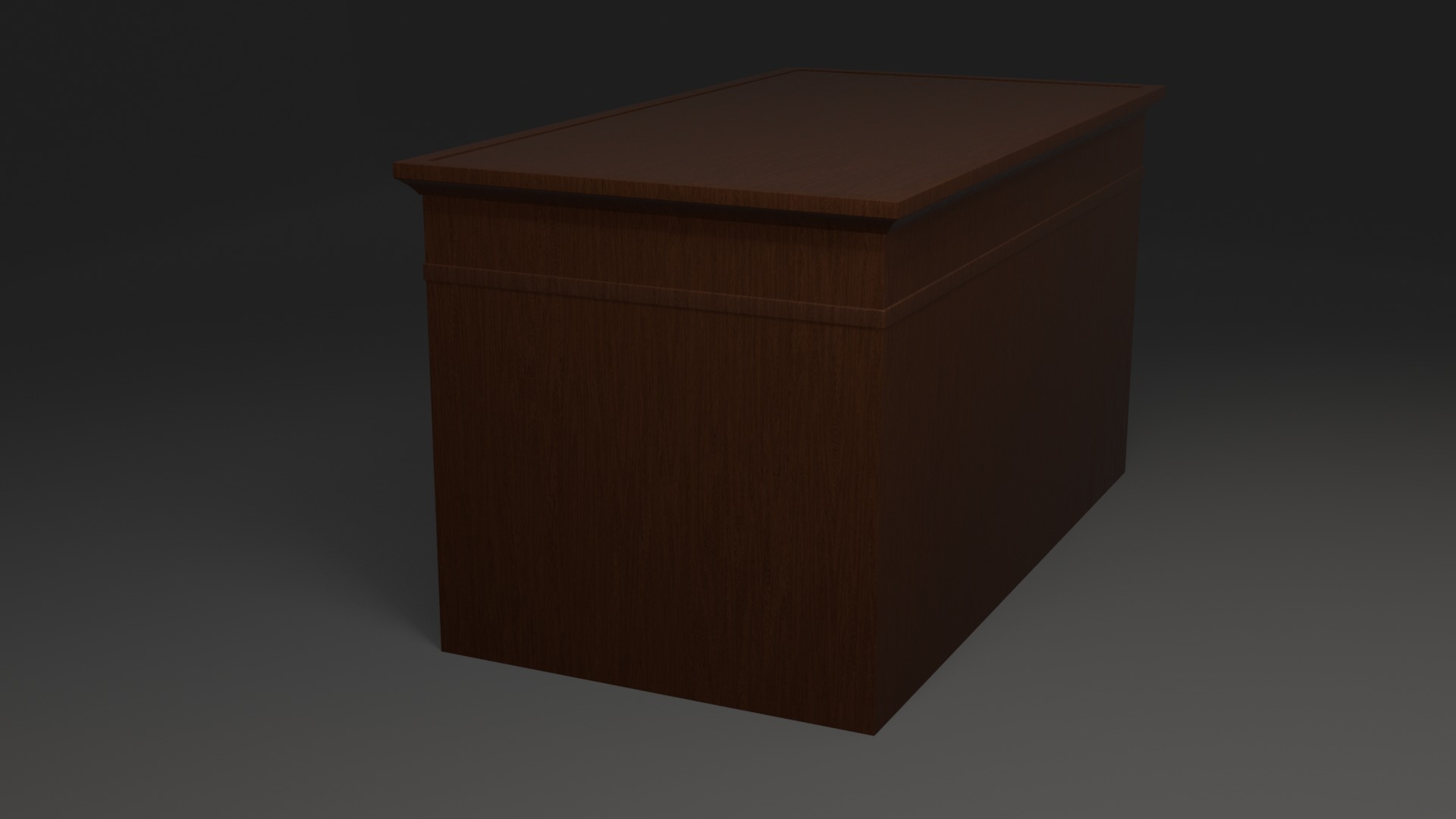 Desk Low-Poly Game Ready Low-poly 3D model_1