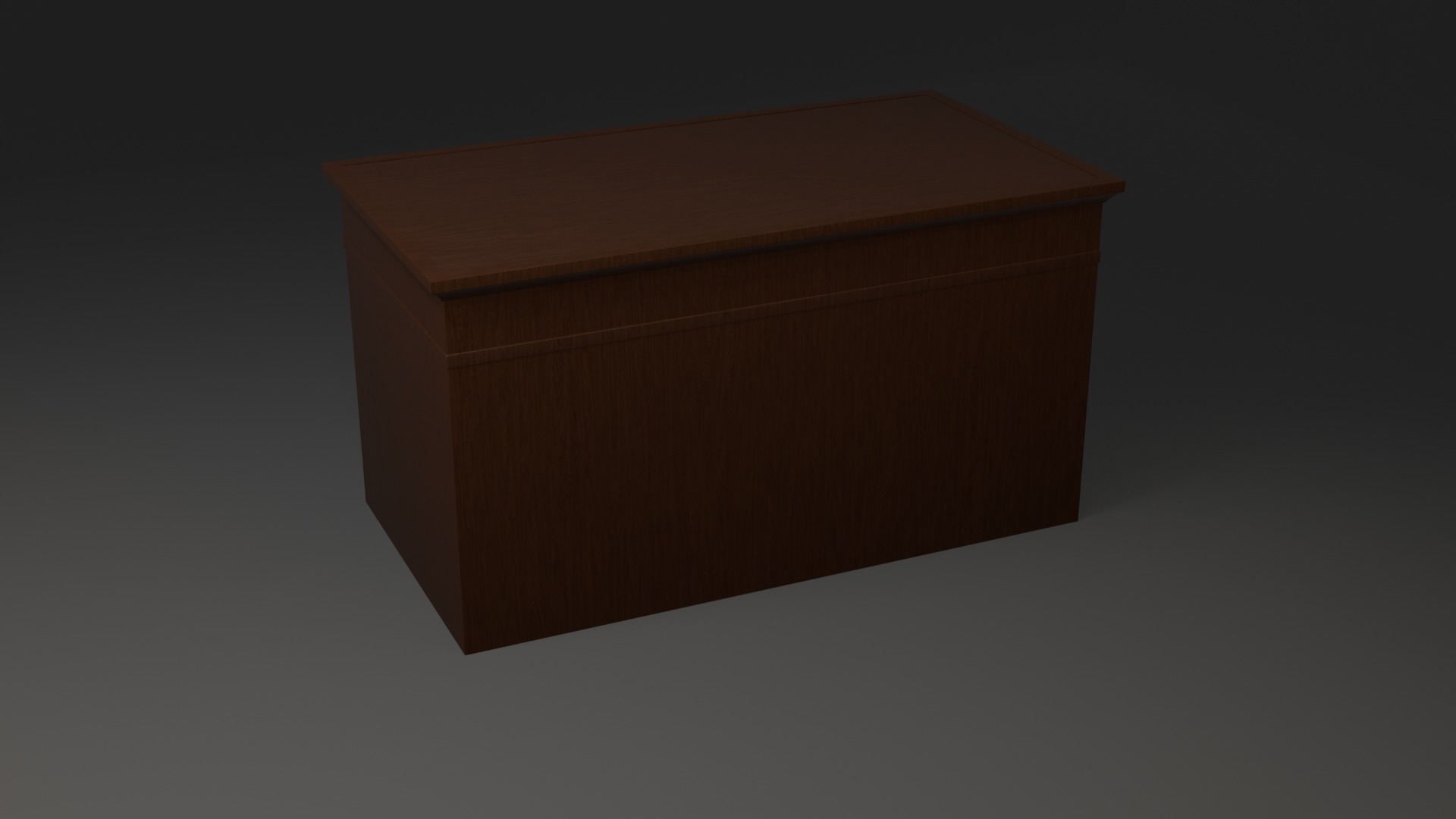 Desk Low-Poly Game Ready Low-poly 3D model_3