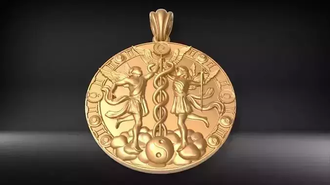 Gemini PENDANT 3D print model