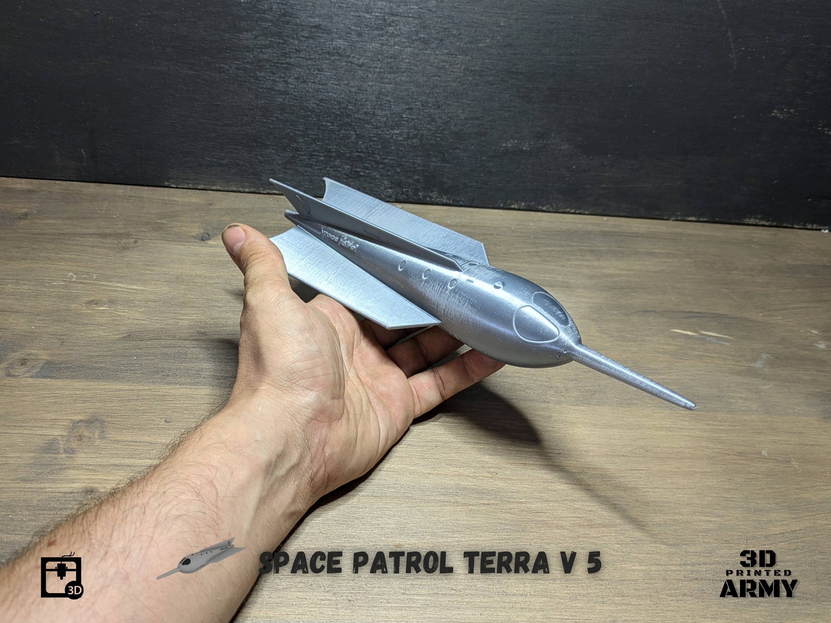 Space patrol - TERRA V 5 spaceship 3D print model_9