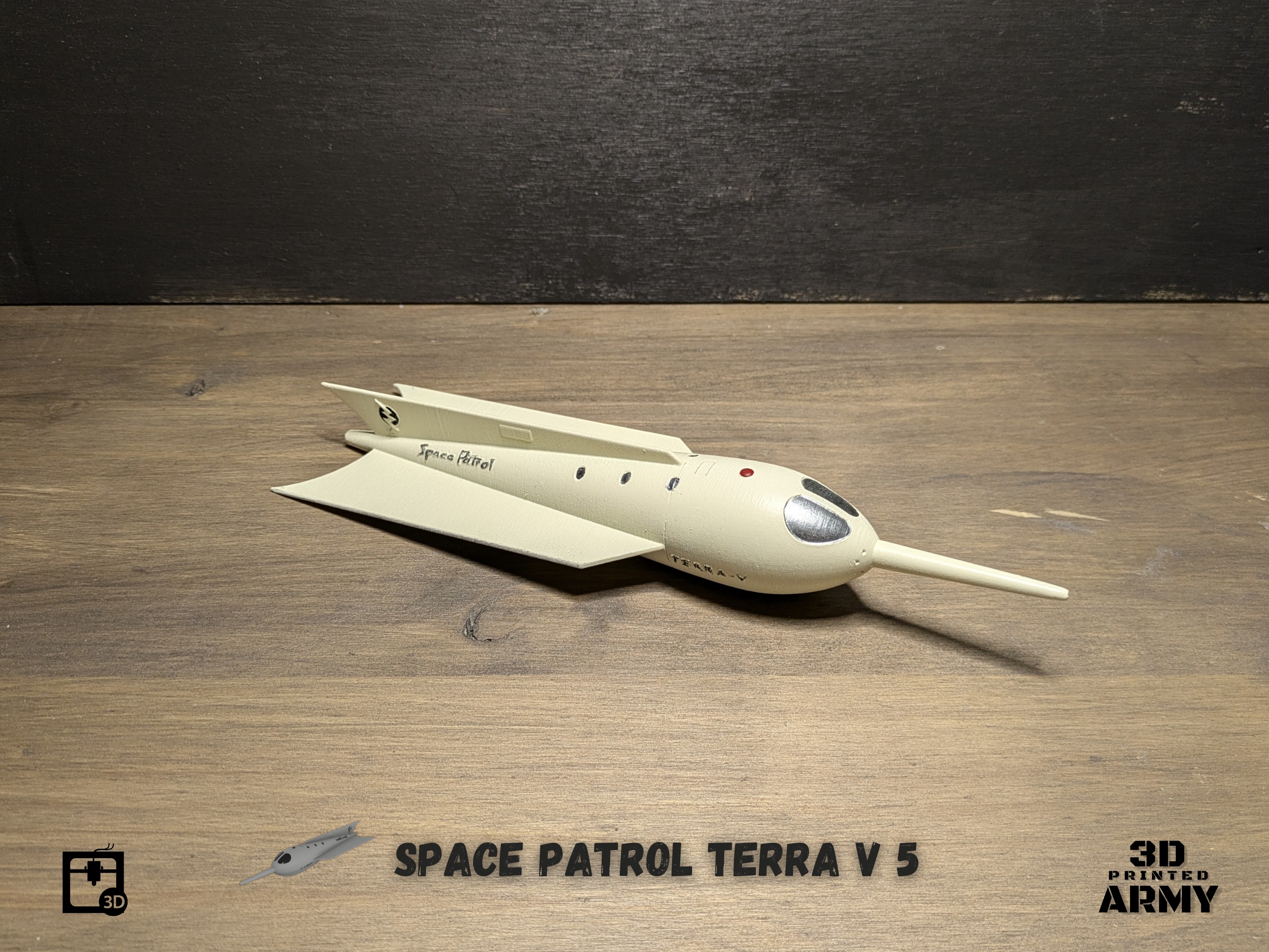 Space patrol - TERRA V 5 spaceship 3D print model_5