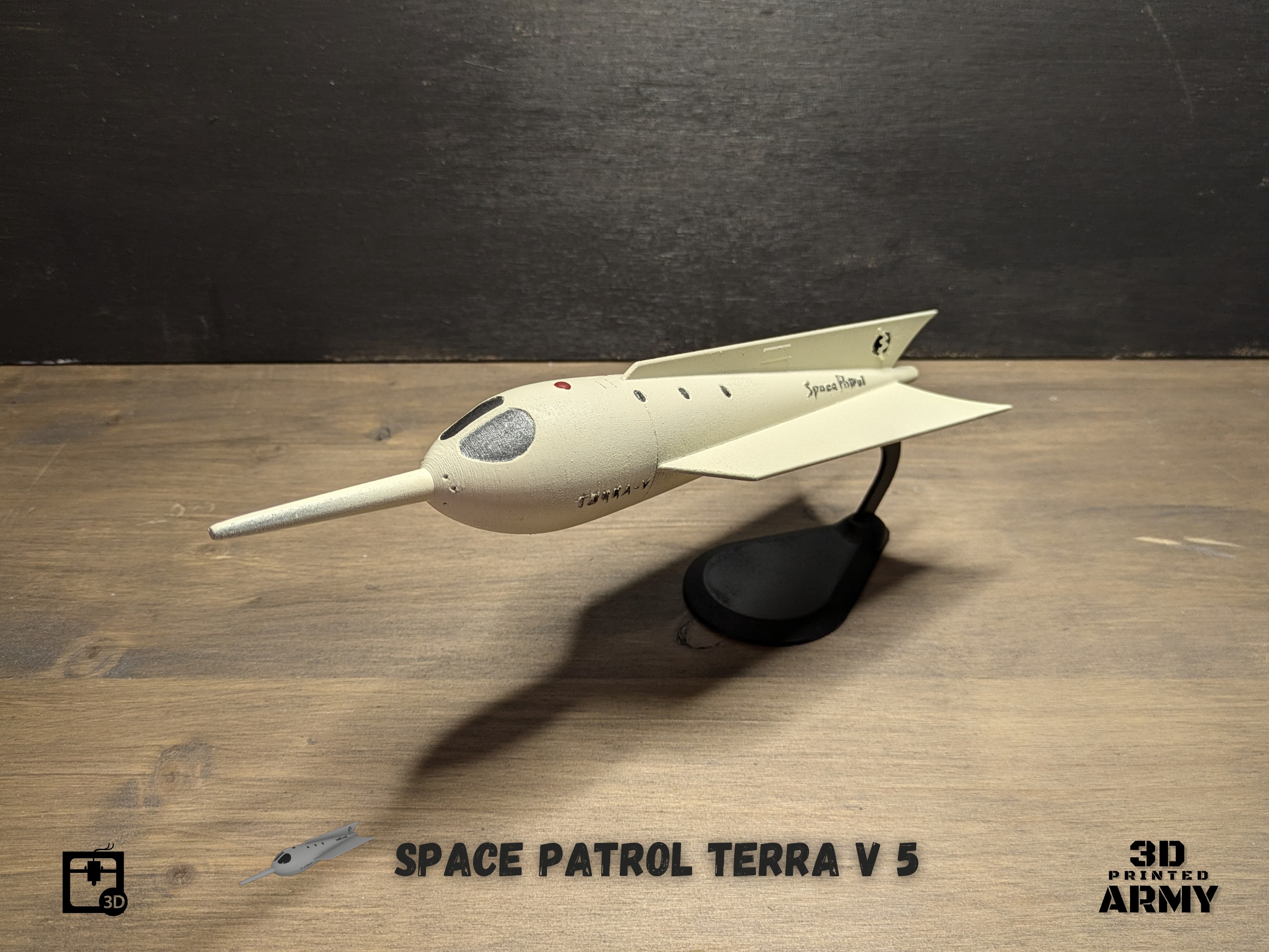 Space patrol - TERRA V 5 spaceship 3D print model_8