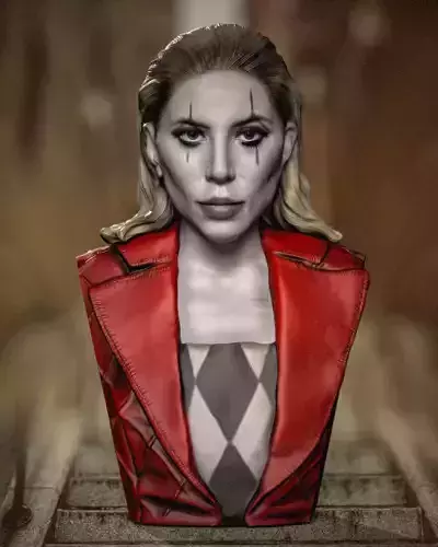 Joker 2 Folie a Deux Harley Quinn Lady Gaga bust headsculpt 3D print model