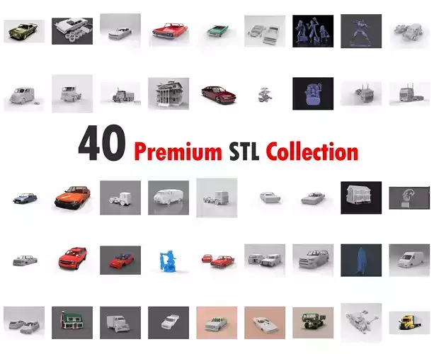 Rc 3D Printable STL Files of Cars Trucks and Sculpt Models