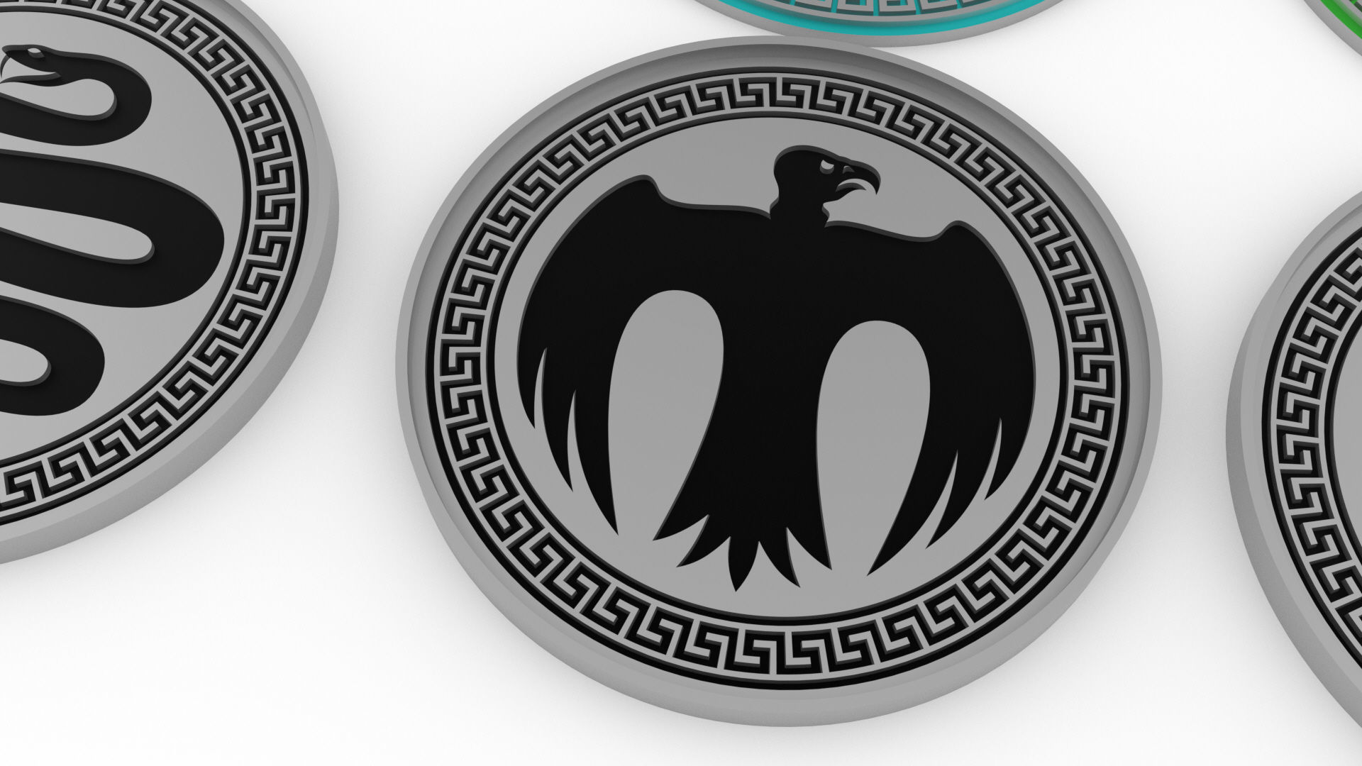 Enders Game Battle School Army Patches 3D print model_16