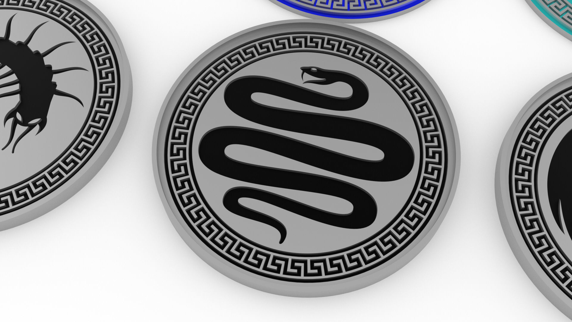 Enders Game Battle School Army Patches 3D print model_14