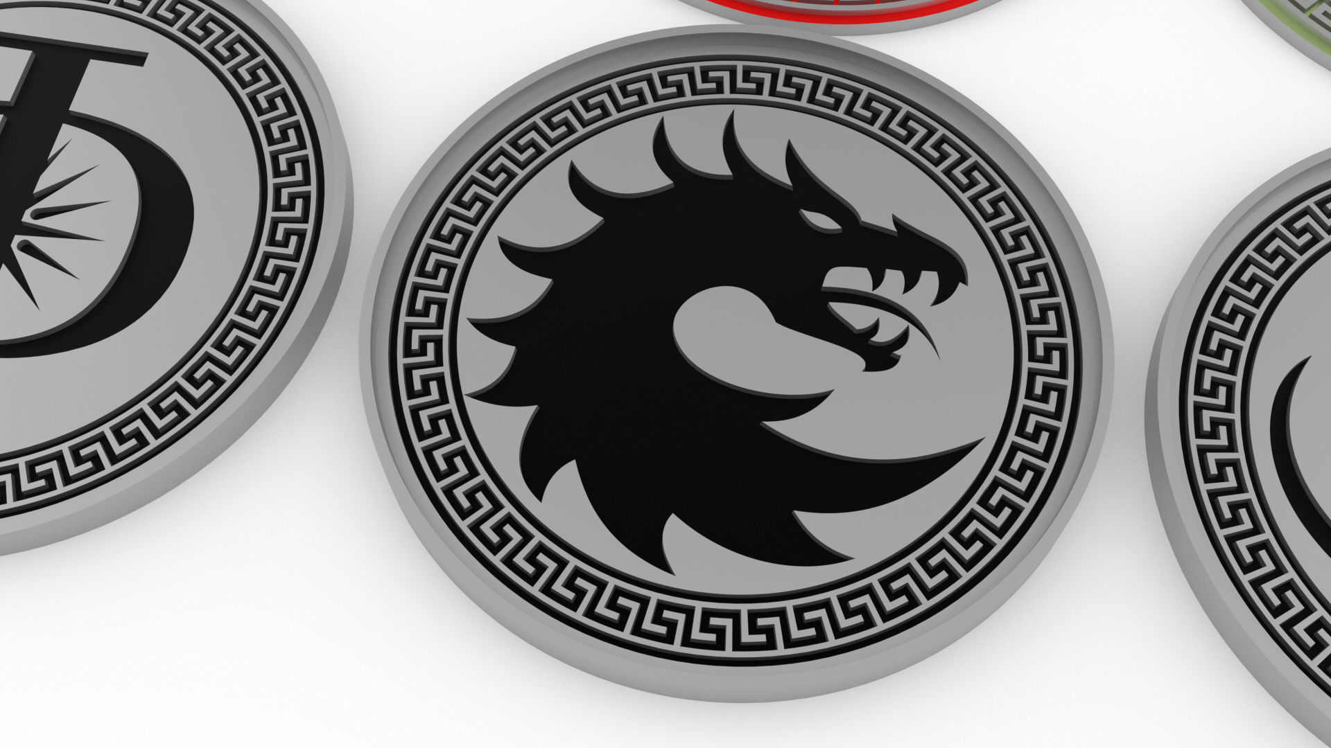 Enders Game Battle School Army Patches 3D print model_6