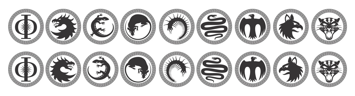 Enders Game Battle School Army Patches 3D print model_1