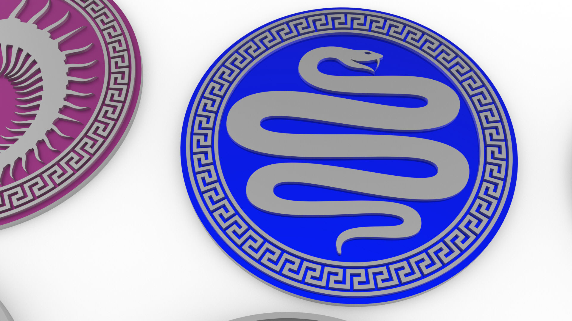 Enders Game Battle School Army Patches 3D print model_13