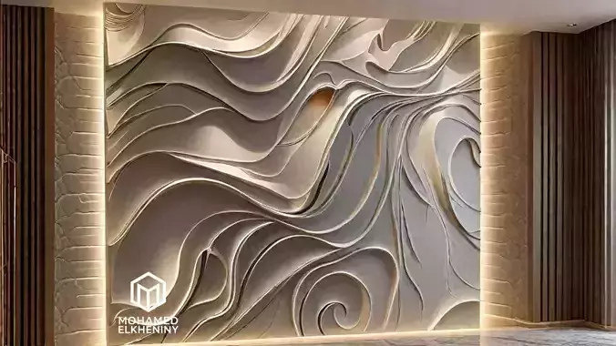 decor set wall panel wall relief mural CNC 50