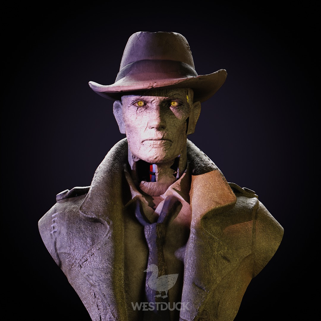 Nick Valentine - Fallout 4 3D print model_1