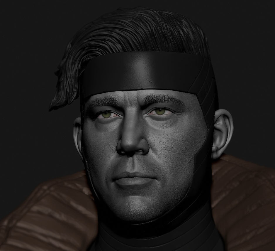 Channing Tatum - Gambit Head - Deadpool and Wolverine 3D print model_1
